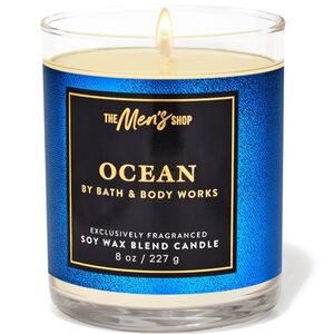 Bath & Body Works Men's Ocean Single Wick Candle 8oz NEW
